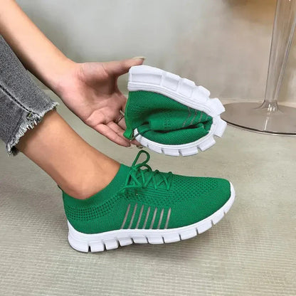 Orthopädische Damen Sneaker Walkingschuhe Mesh Bequem