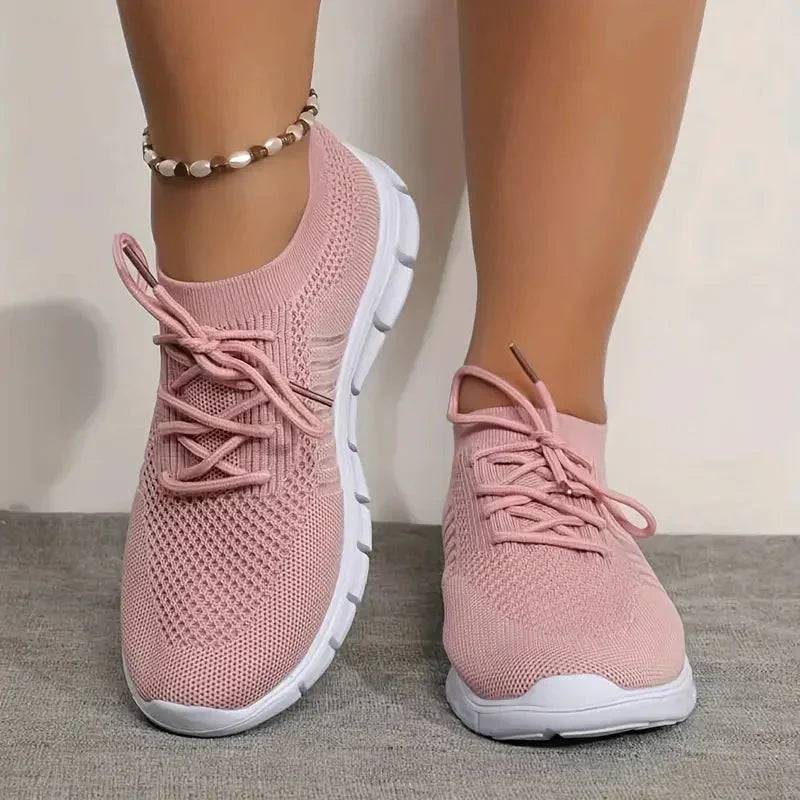 Orthopädische Damen Sneaker Walkingschuhe Mesh Bequem