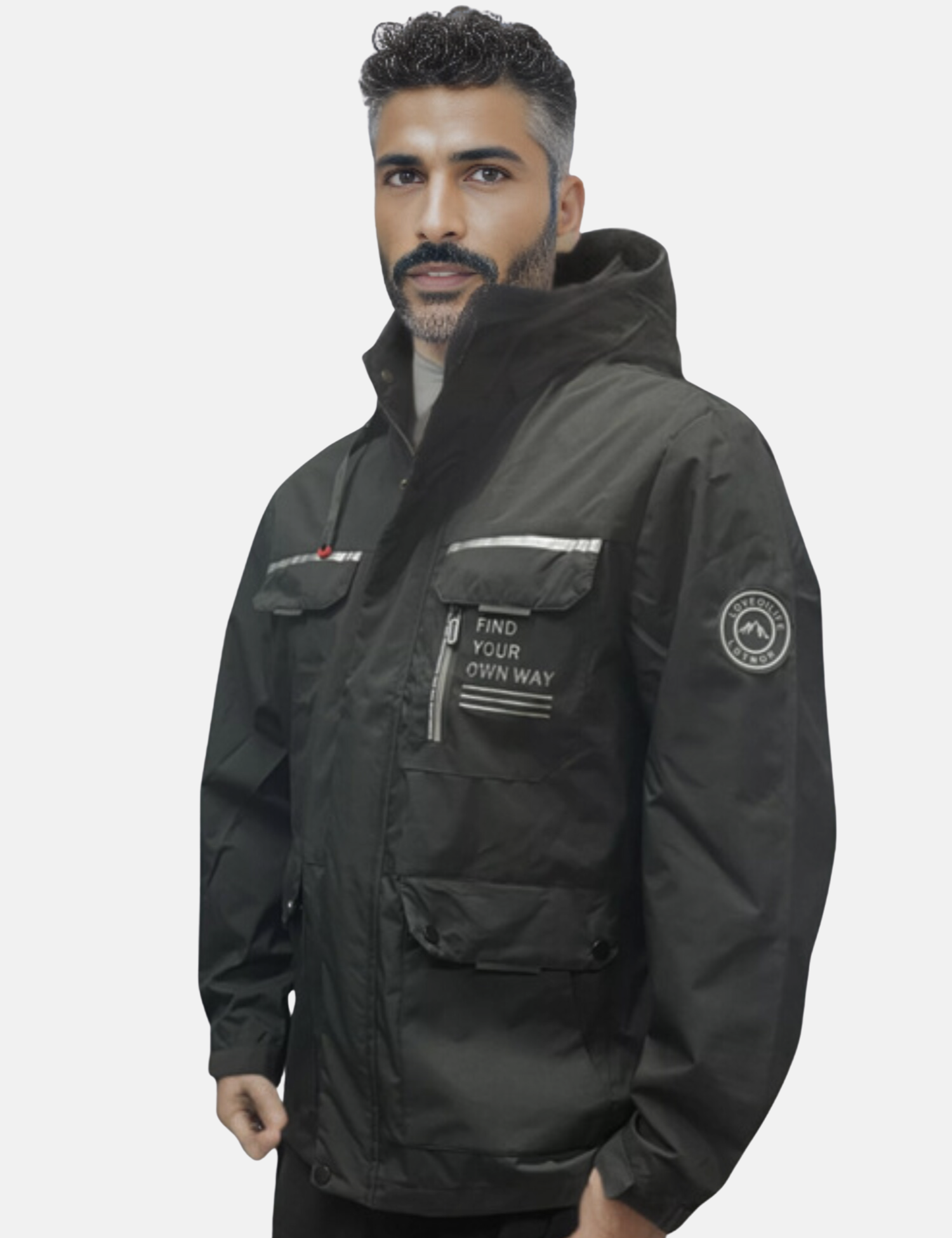 Wasserdichte Skijacke Herren Winterjacke mit Kapuze - BerlinGlamour