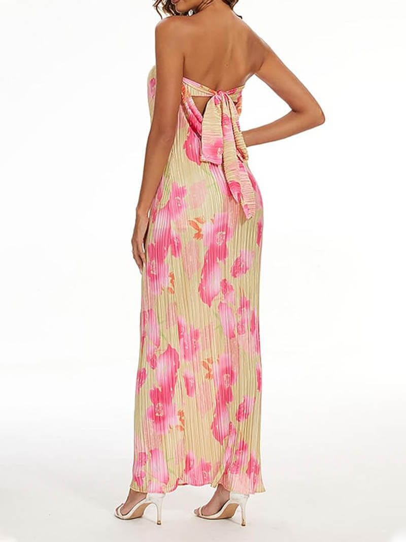 Blumendruck Maxikleid Damen Elegant und Feminin