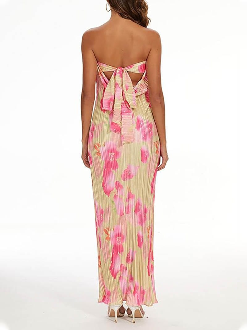 Blumendruck Maxikleid Damen Elegant und Feminin