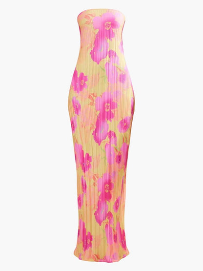 Blumendruck Maxikleid Damen Elegant und Feminin