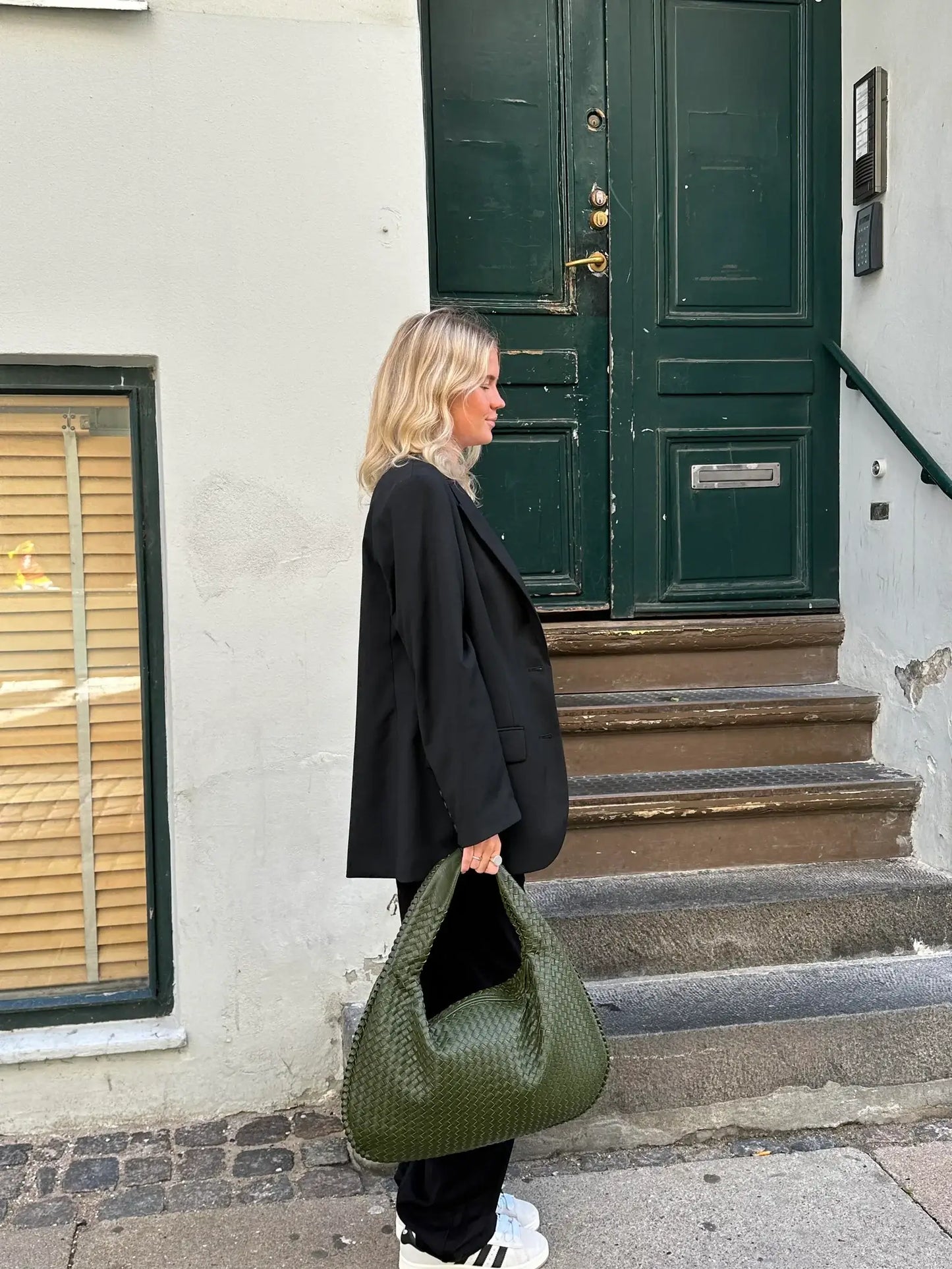 Große geflochtene Hobo Handtasche Frauen