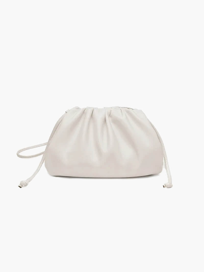Damen Pouch Tasche Kunstleder Modern Schwarz