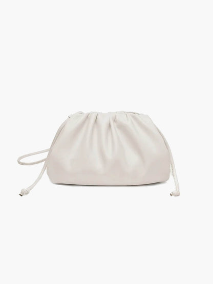 Damen Pouch Tasche Kunstleder Modern Schwarz