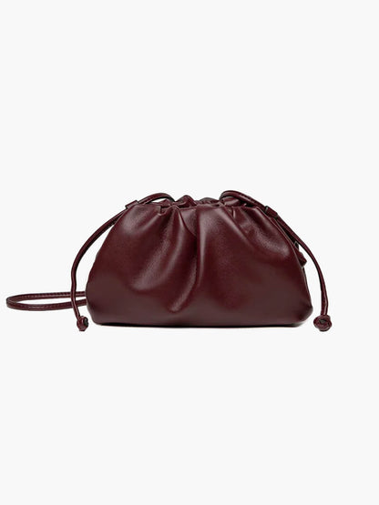 Damen Pouch Tasche Kunstleder Modern Schwarz - BerlinGlamour