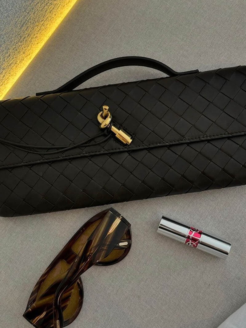 Woven Tasche Bianca Elegante Reisetasche