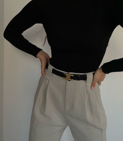 Eleganter Damenriem Leder Berlin-Stil