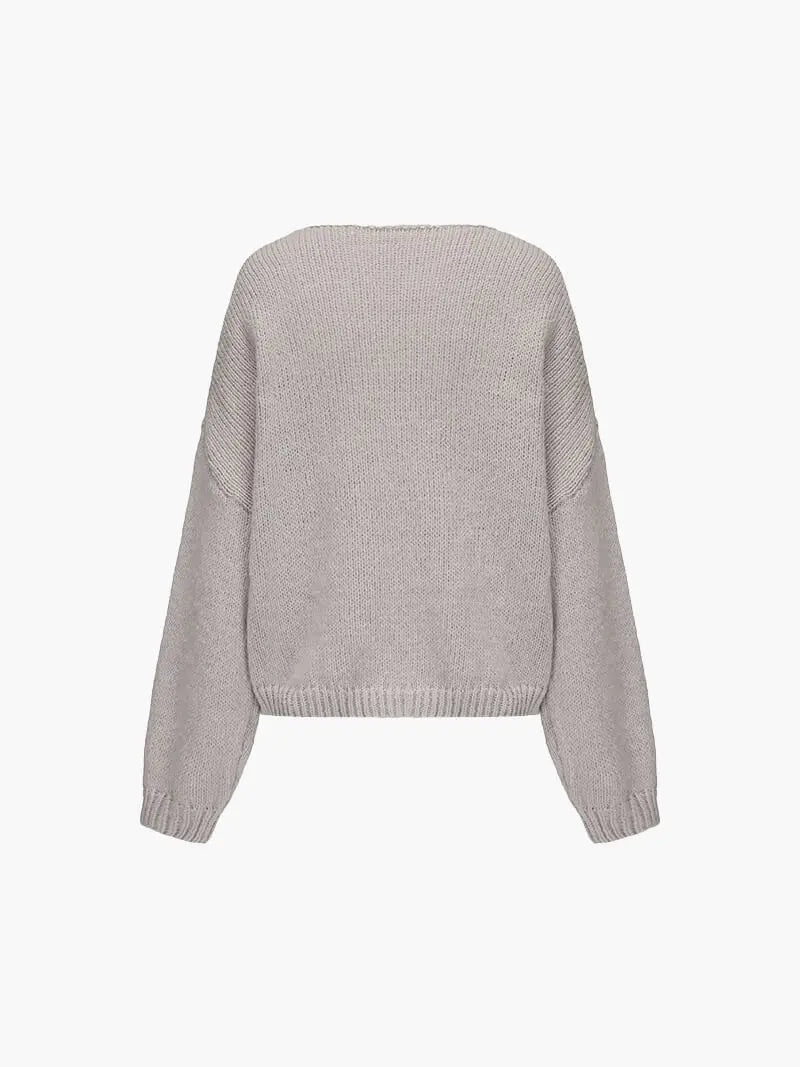Strickjacke Damen Weich mit Schleife Rosa