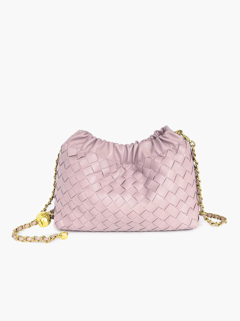 Luxus Damenhandtasche Goldene Kette Elegante Schultertasche