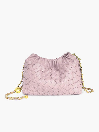 Luxus Damenhandtasche Goldene Kette Elegante Schultertasche