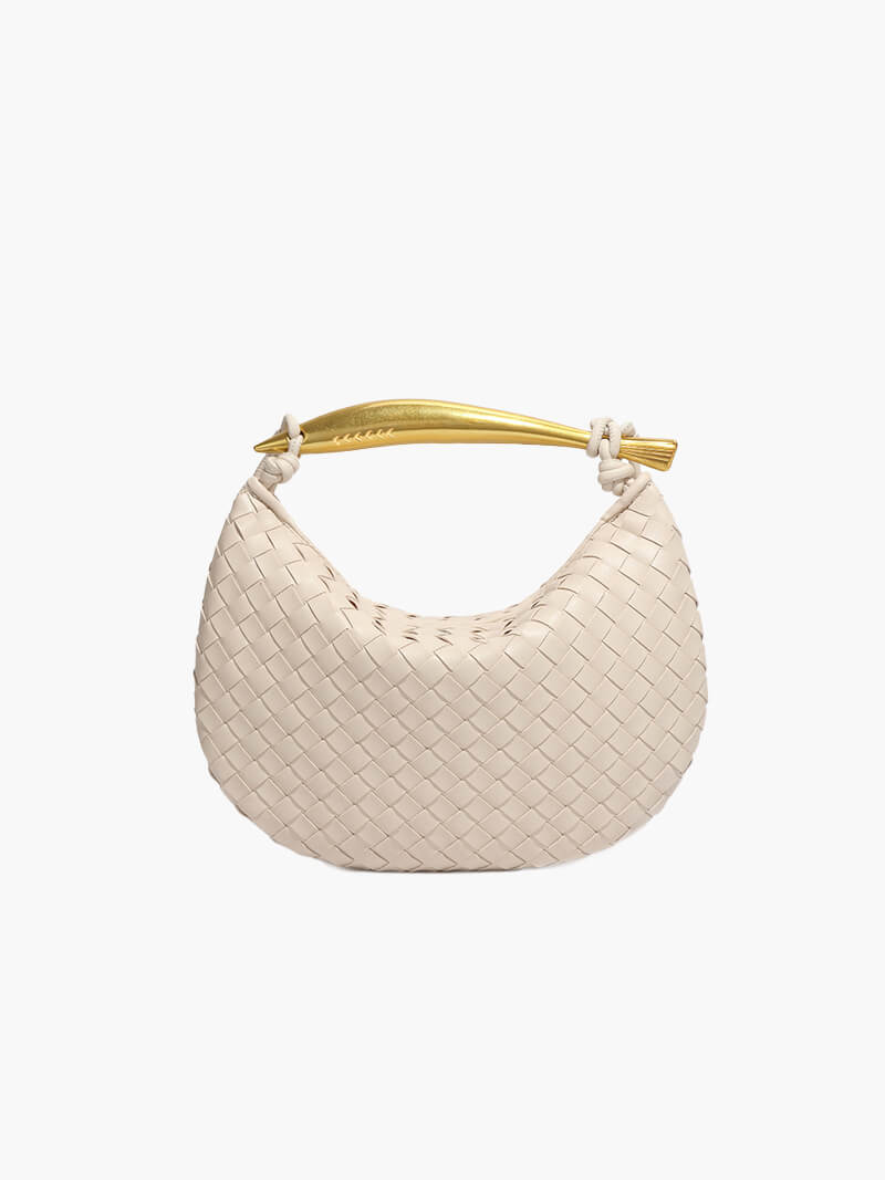 Geflochtene Kunstleder-Tasche Elegante Schultertasche