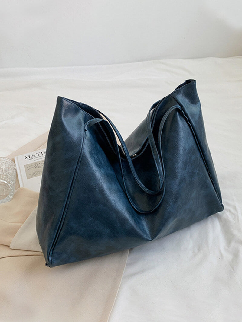 Elegante Damen-Tasche aus Kunstleder Schwarz