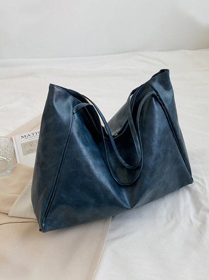 Elegante Damen-Tasche aus Kunstleder Schwarz