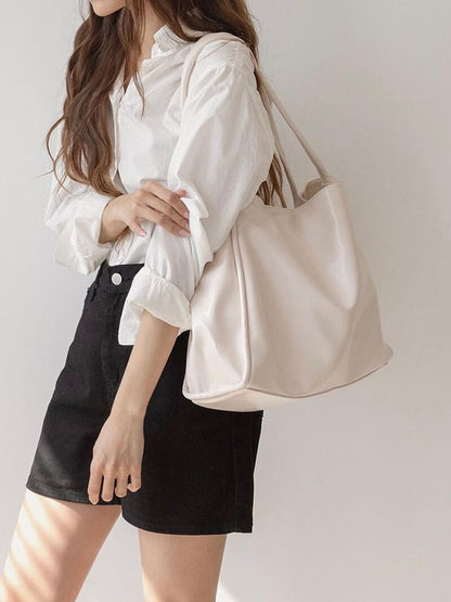 Elegante Damen-Tasche aus Kunstleder Schwarz