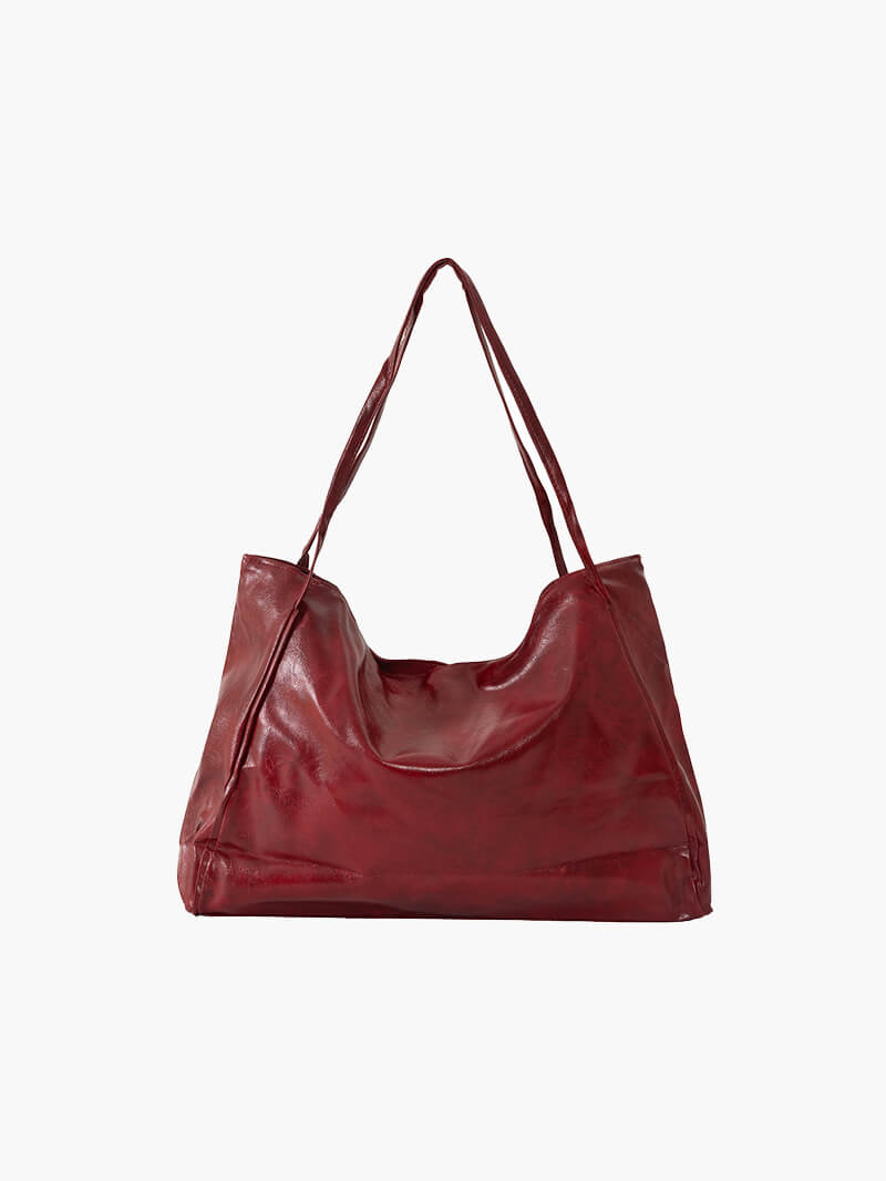 Elegante Damen-Tasche aus Kunstleder Schwarz