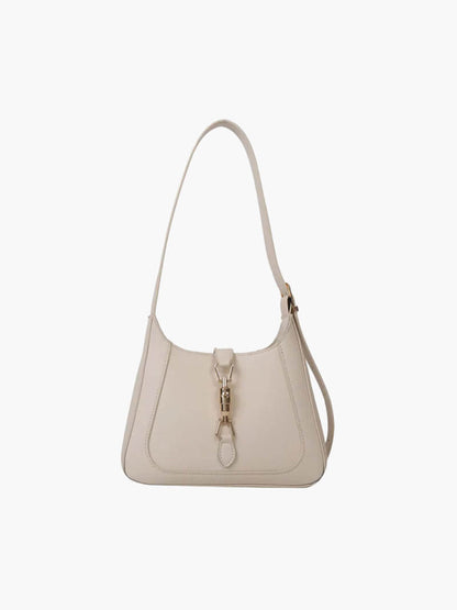 Kunstleder Schultertasche Elegante Damenhandtasche Schwarz
