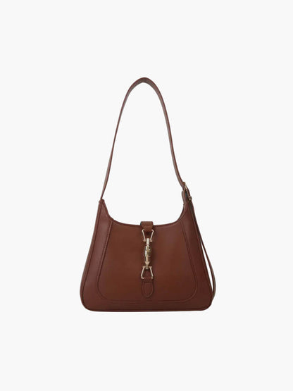 Kunstleder Schultertasche Elegante Damenhandtasche Schwarz