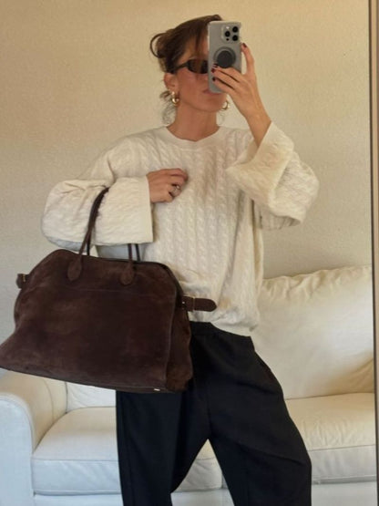 Ledertasche Henna aus Wildleder Echtleder