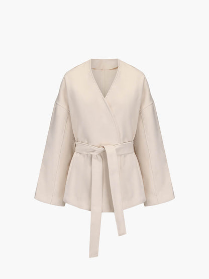 Herren Cardigan Lang V-Ausschnitt mit Gürtel Warm - BerlinGlamour