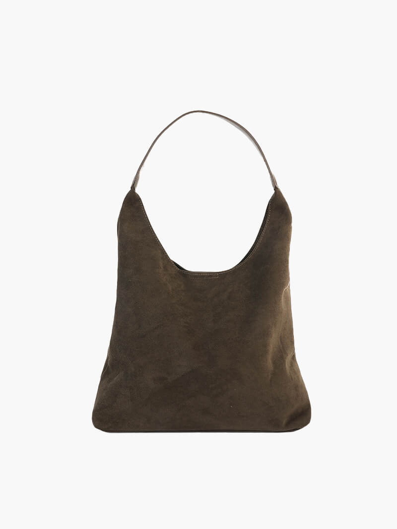 Elegante Wildleder Schultertasche Minimalistisch Frauen - BerlinGlamour