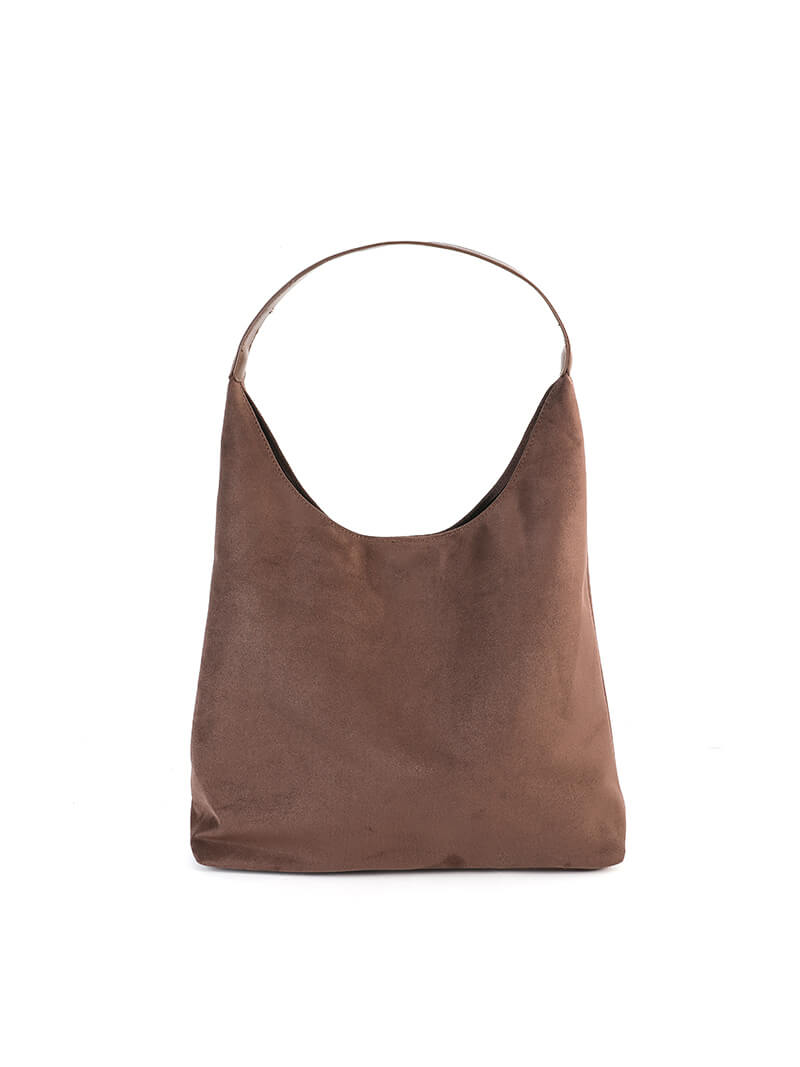 Elegante Wildleder Schultertasche Minimalistisch Frauen