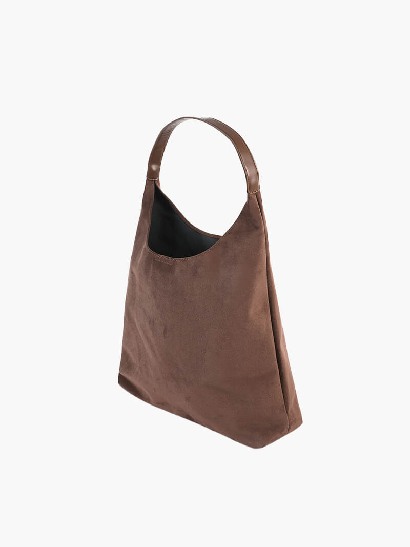 Elegante Wildleder Schultertasche Minimalistisch Frauen