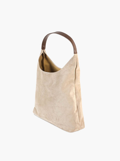 Elegante Wildleder Schultertasche Minimalistisch Frauen
