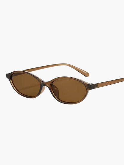 Oval Sonnenbrille Damen Trendig Schwarz - BerlinGlamour