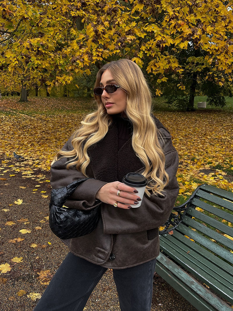 Lederjacke Herren Vintage Style Winter