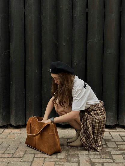 Kunstleder Schultertasche Modern Damen Umhängetasche