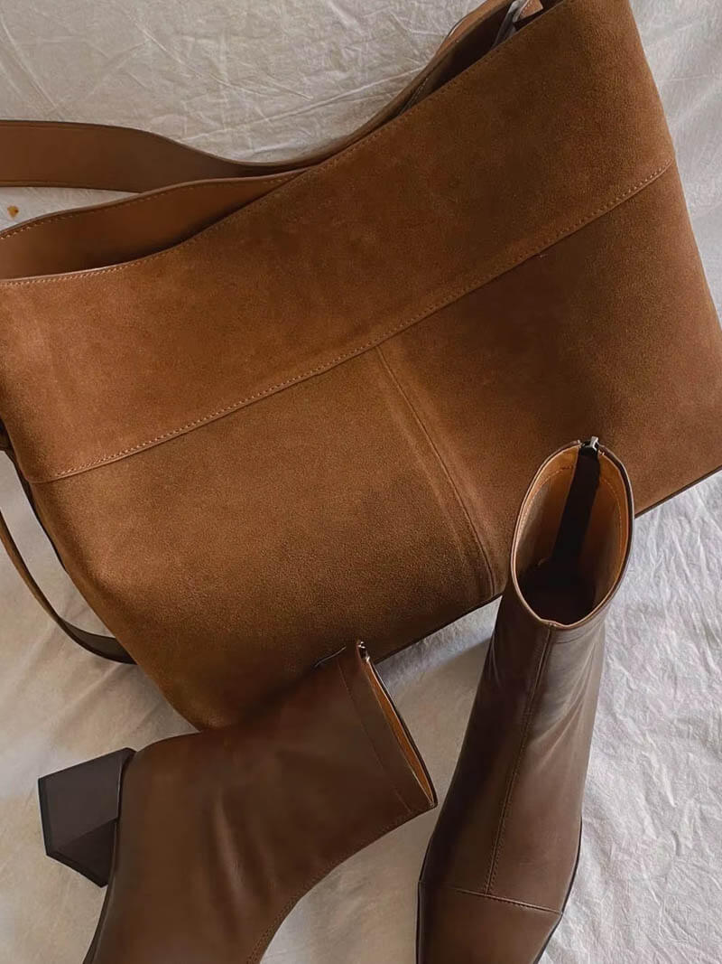 Kunstleder Schultertasche Modern Damen Umhängetasche