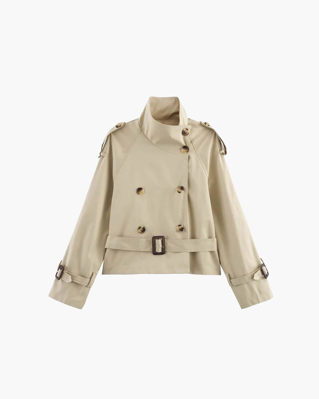 Schicke Trenchcoat Damen Modern Geschnürt - BerlinGlamour