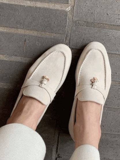 Elegante Wildleder Loafers Schuhe Berlin Stil