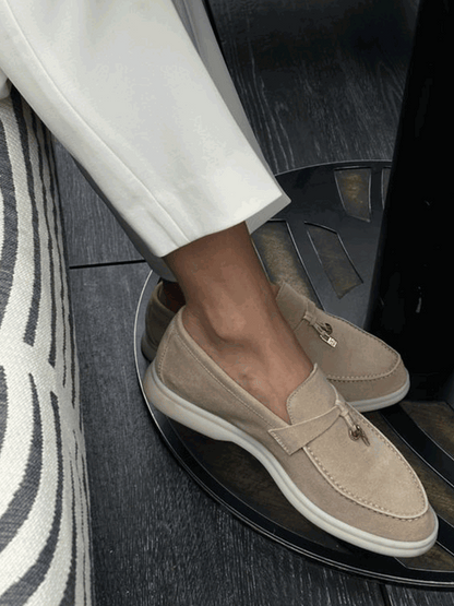 Elegante Wildleder Loafers Schuhe Berlin Stil