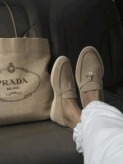Elegante Wildleder Loafers Schuhe Berlin Stil