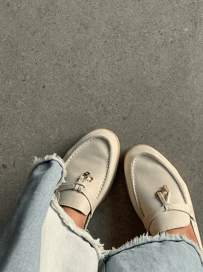 Elegante Wildleder Loafers Schuhe Berlin Stil