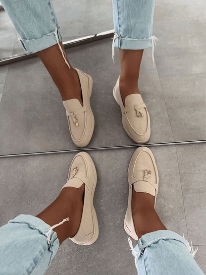 Elegante Wildleder Loafers Schuhe Berlin Stil