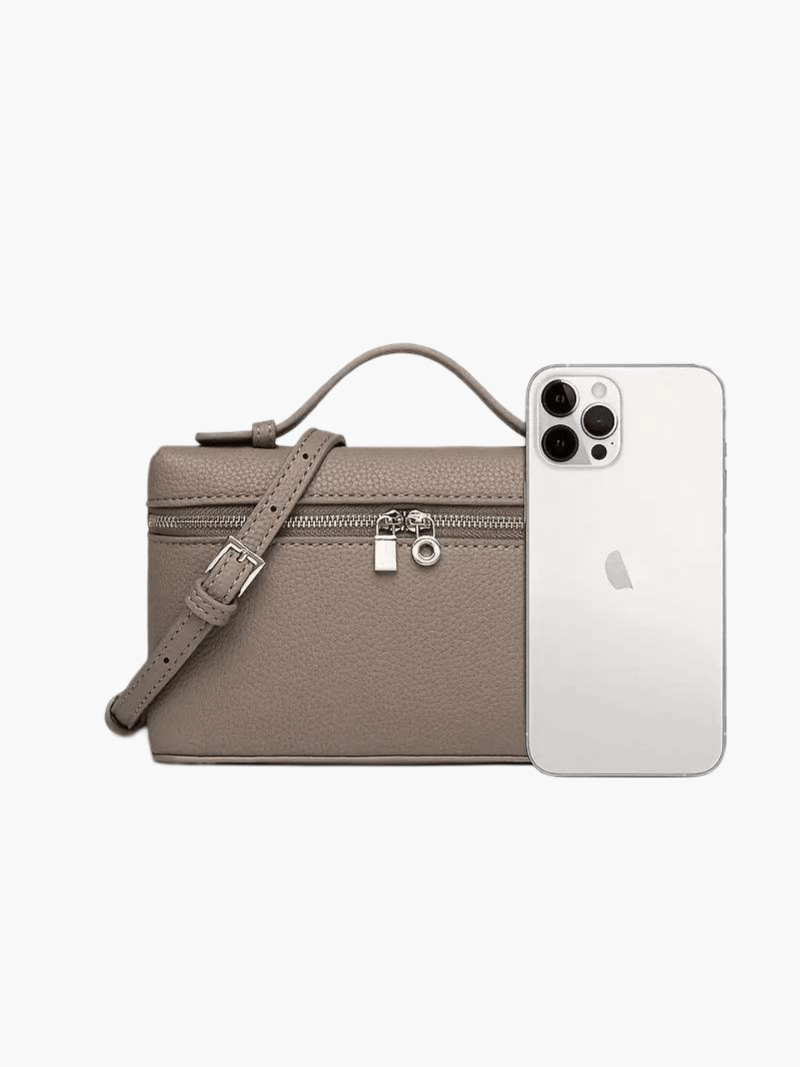 Lederhandtasche Genarbt Kunstleder Echtlederoptik