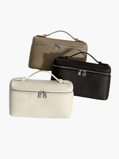 Lederhandtasche Genarbt Kunstleder Echtlederoptik