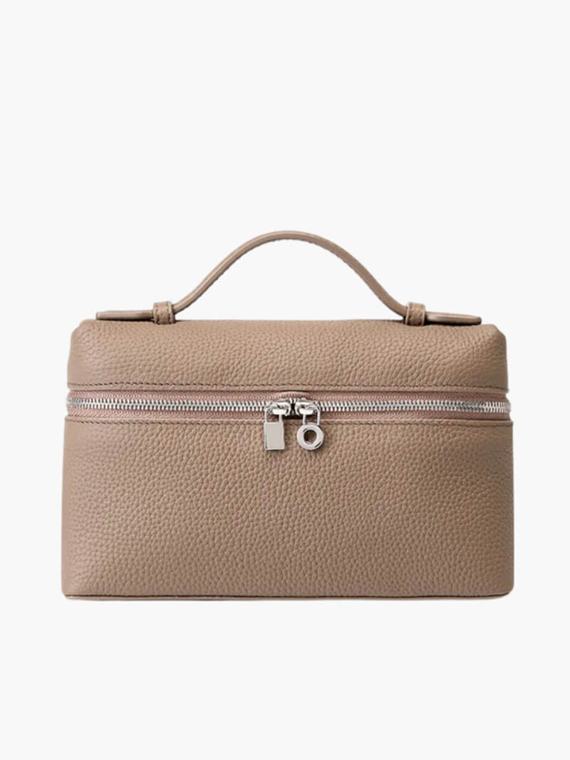 Lederhandtasche Genarbt Kunstleder Echtlederoptik