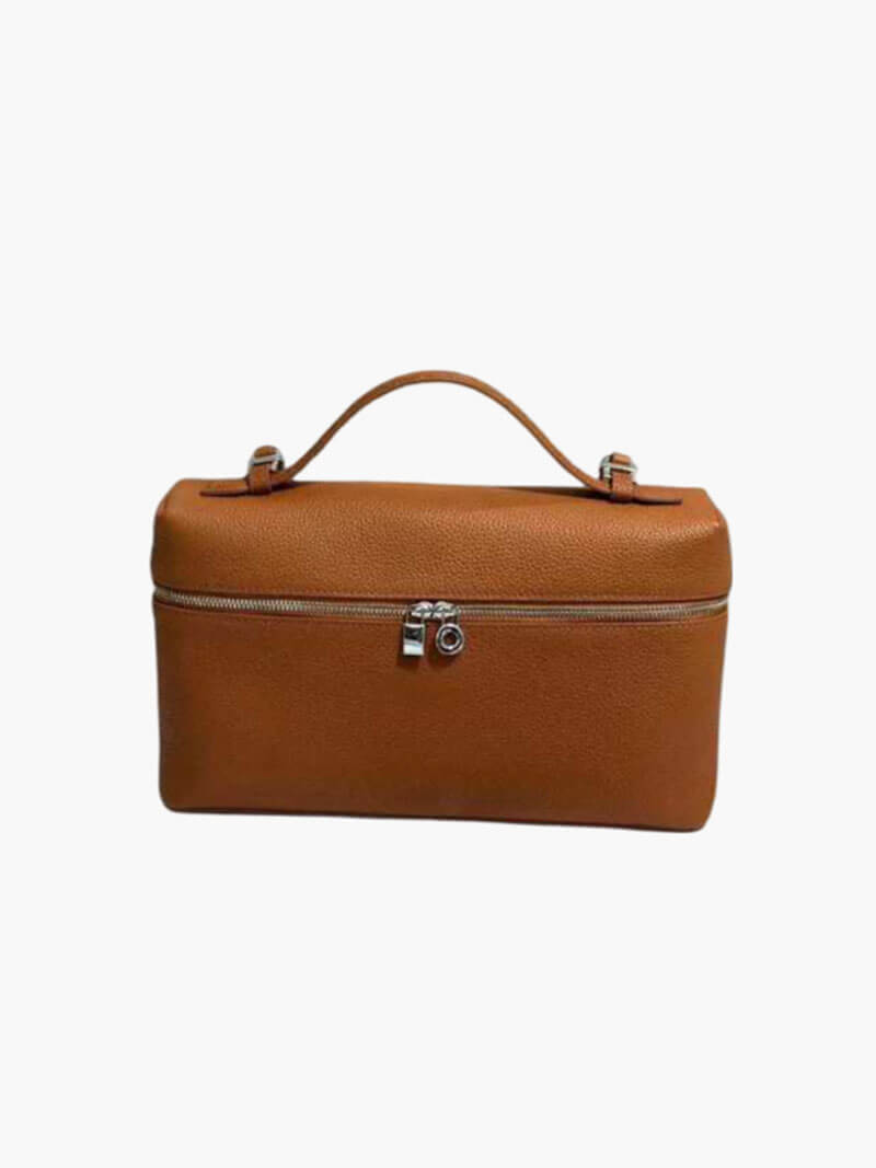 Lederhandtasche Genarbt Kunstleder Echtlederoptik