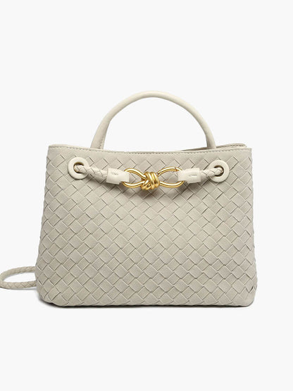 Geflochtene Wildleder Damen-Tasche Echtleder Handgefertigt