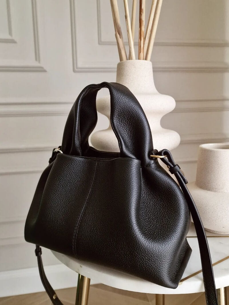 Damen Umhängetasche Ledertasche Reißverschluss Modern