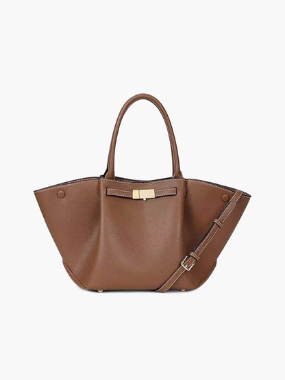 Große Damen-Shopper aus Kunstleder Schwarz
