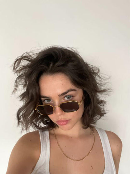 Trendige Sonnenbrille mit Spiegelglas