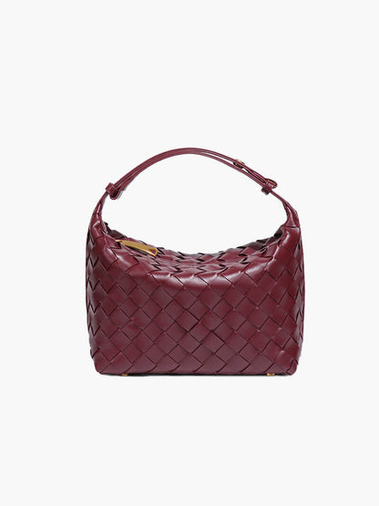 Geflochtene Damen Handtasche Echtleder Boho Stil - BerlinGlamour