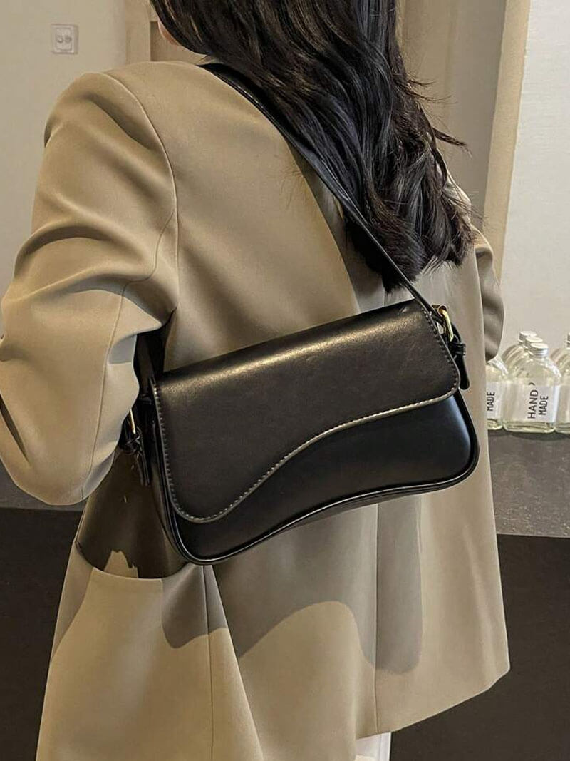 Leder Schultertasche Satteltasche Damen