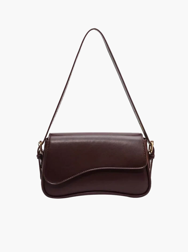 Leder Schultertasche Satteltasche Damen - BerlinGlamour