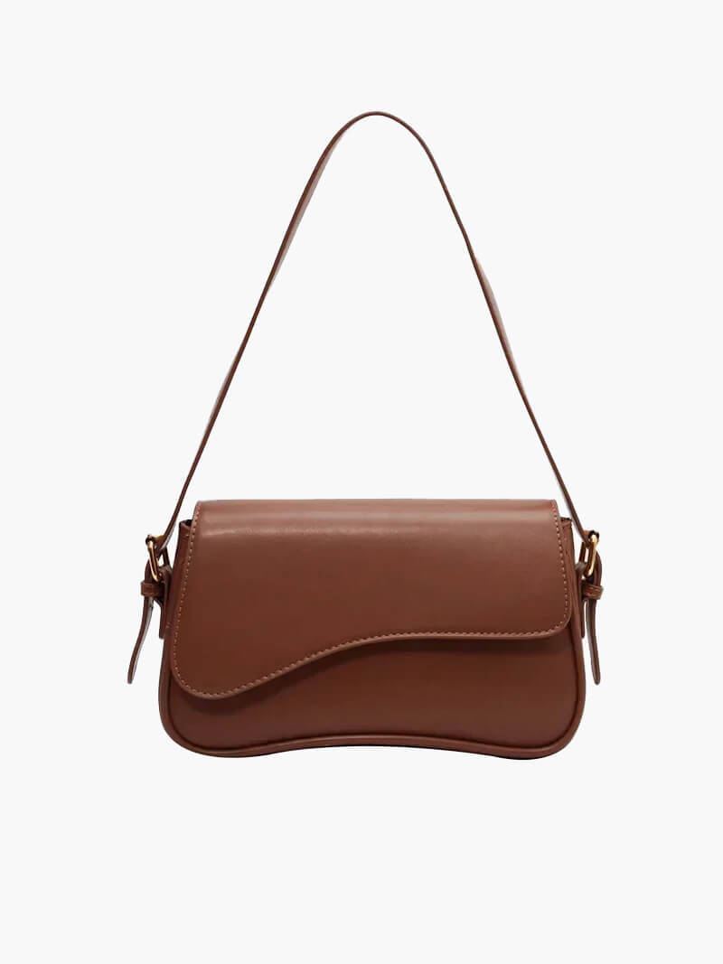 Leder Schultertasche Satteltasche Damen